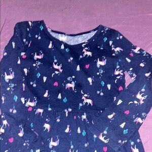 Carter's Navy Blue Unicorn Dress